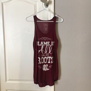 Maroon tank top